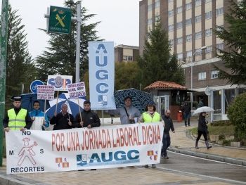 AUGC-Valladolid se manifiesta ante el Director General en favor de una jornada laboral digna. Donde estaban el resto de asociaciones?