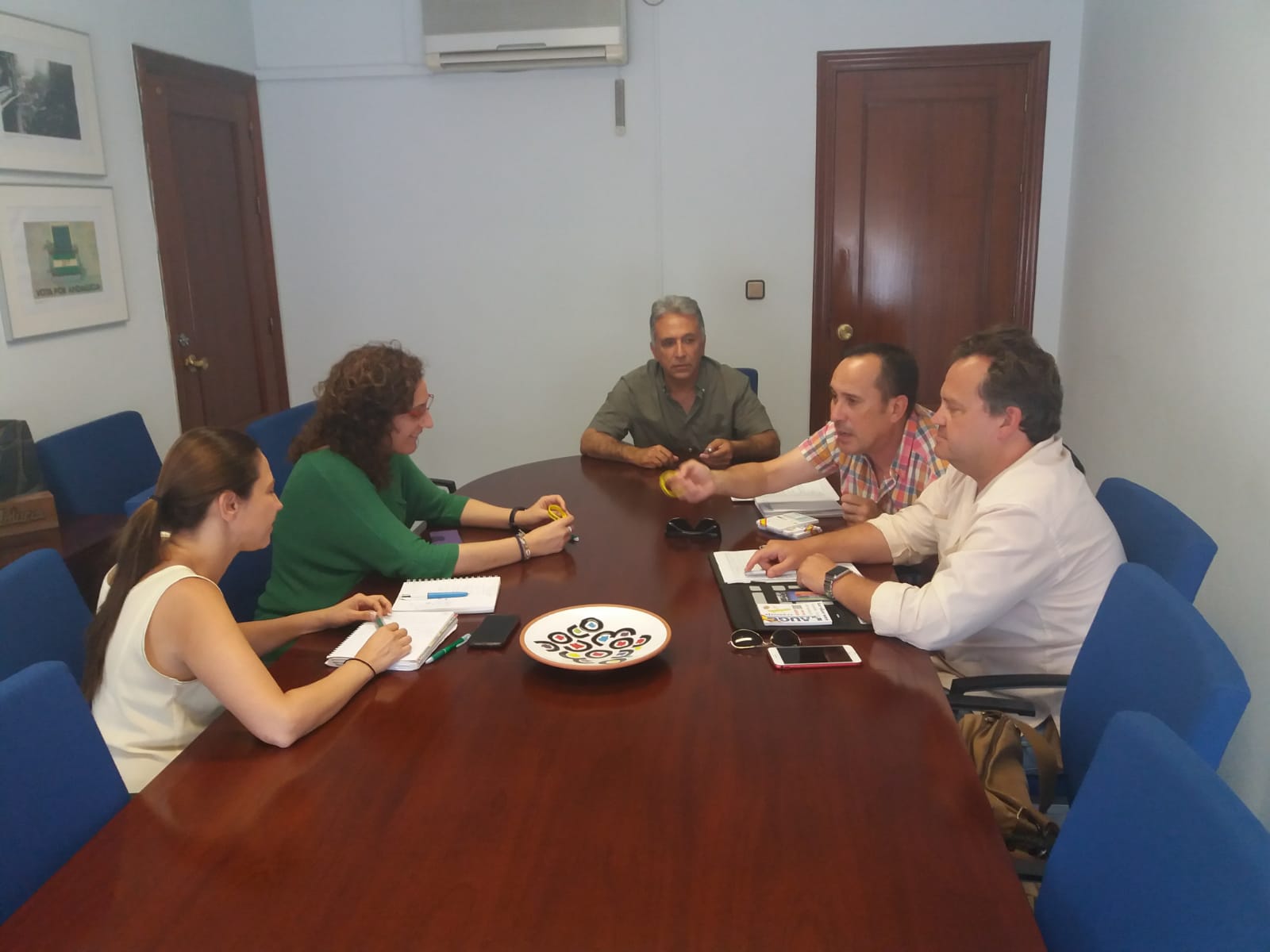 Reunión institucional de AUGC Andalucía y CCOO con motivo del Día Internacional de Personas Refugiadas