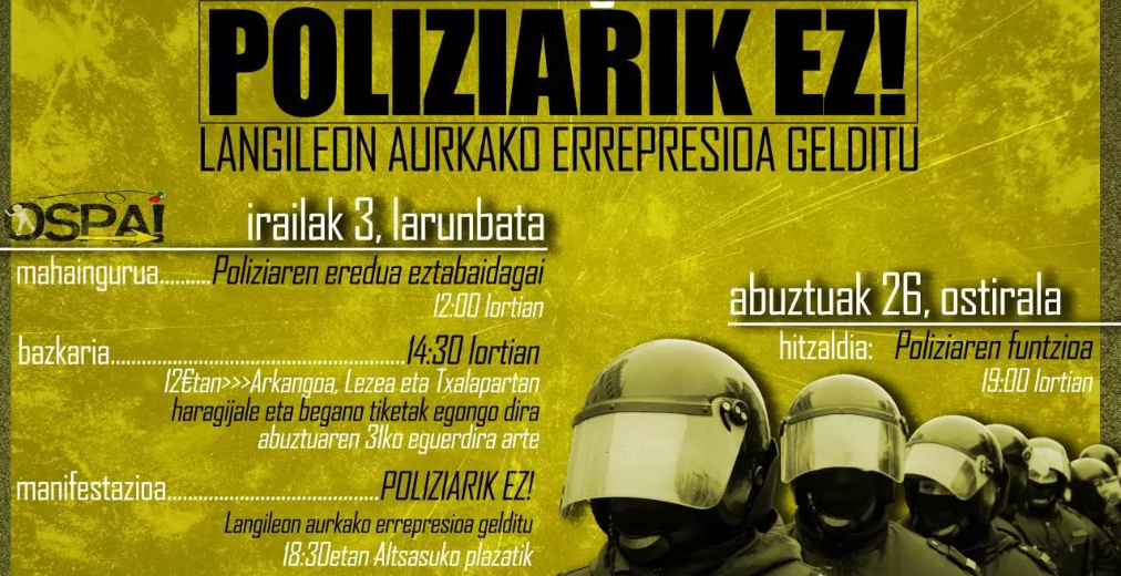 El acto de apoyo hacia la Guardia Civil en Alsasua tendrá representación de la Asociación Unificada de Guardias Civiles