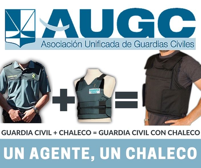 AUGC celebra la Propuesta presentada por Podemos para dotar de chalecos antibalas a todos los guardias civiles y policías