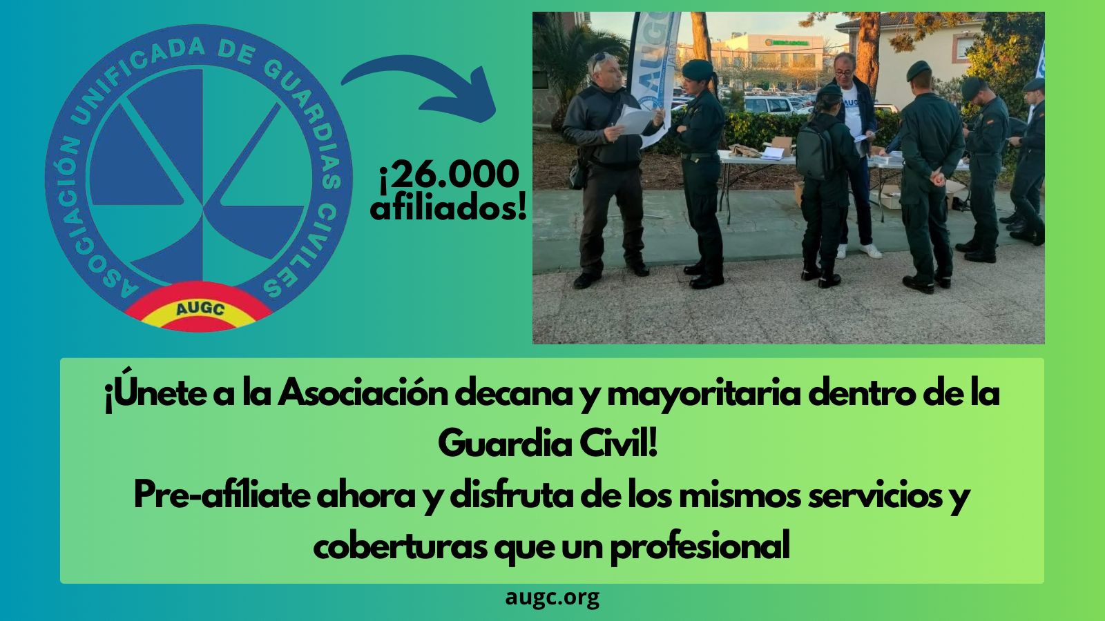 Campaña de preafiliación para guardias civiles alumnos en la Academia de Baeza los días 24 y 25 de septiembre a partir de las 18:30 horas