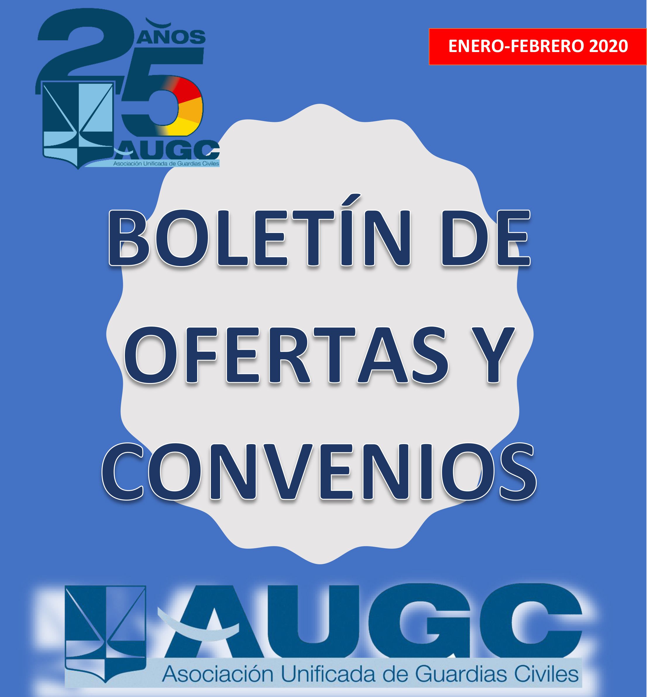 Ya puedes descargarte el boletín de febrero de ofertas y convenios para afiliados de AUGC