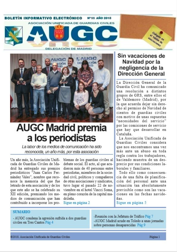 Nuevo boletín de AUGC Madrid