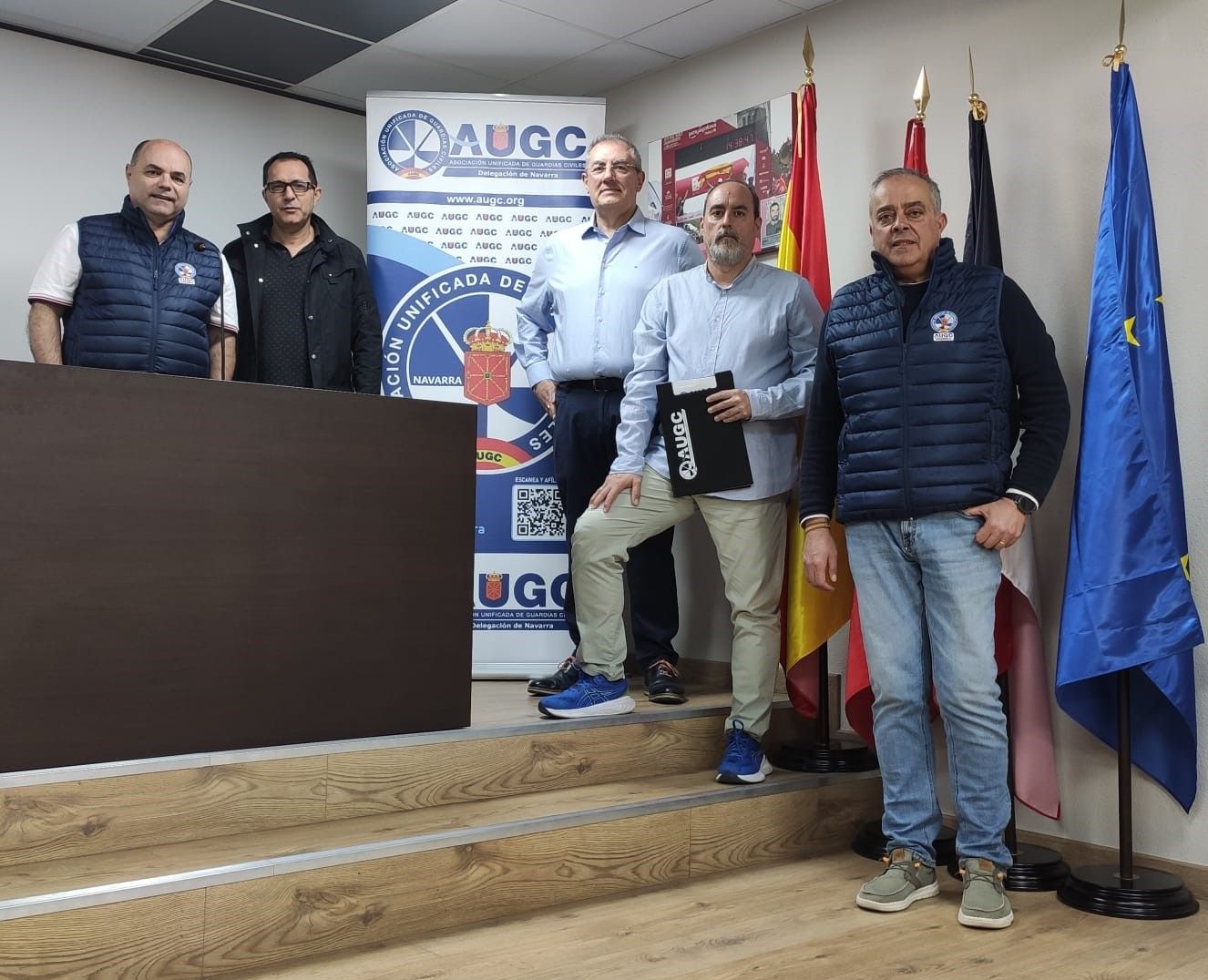 AUGC Navarra celebra su Asamblea General Electoral en la sala de reuniones de la Comandancia de la Guardia Civil de Pamplona