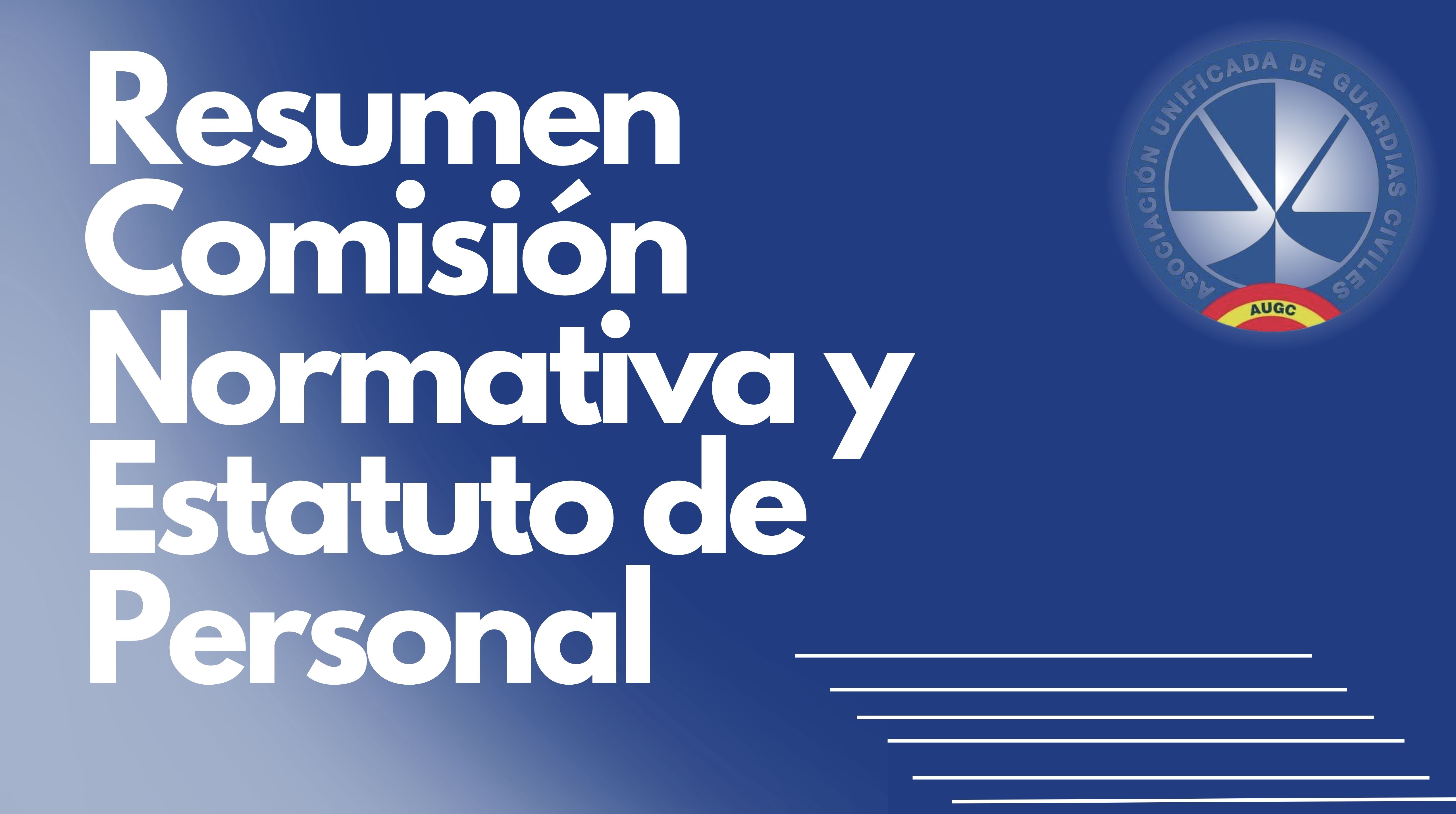 Resumen Comisión de Normativa y Estatuto del Personal