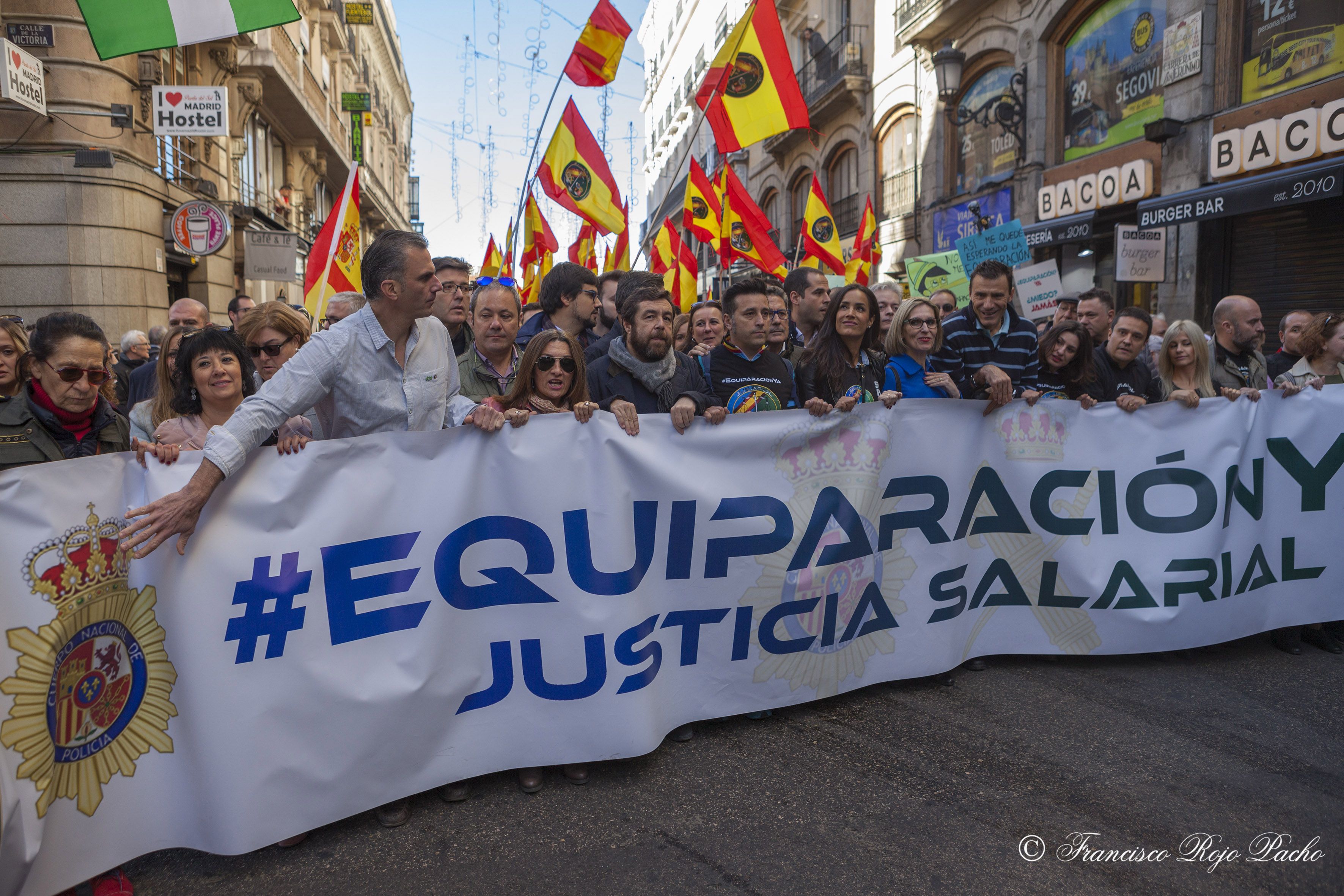 AUGC Andalucía participó activamente en la manifestación para la equiparación salarial del 18N en Madrid