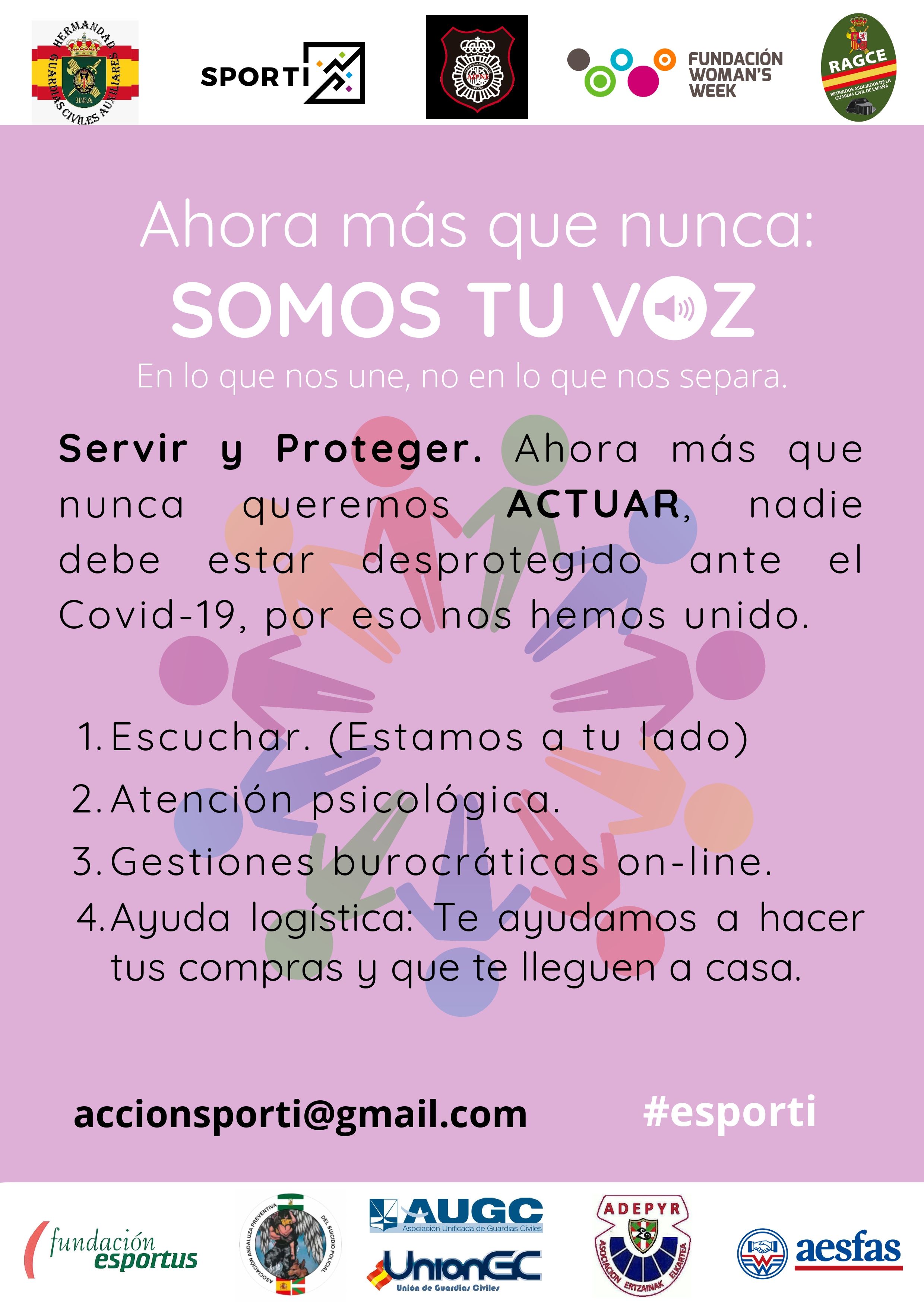 La Comisión de Retirados de AUGC colabora y participa en una red solidaria contra la pandemia del Covid-19