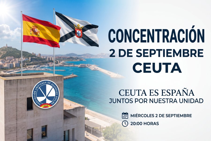 AUGC llama a su afiliación a volcarse hoy con el pueblo de Ceuta