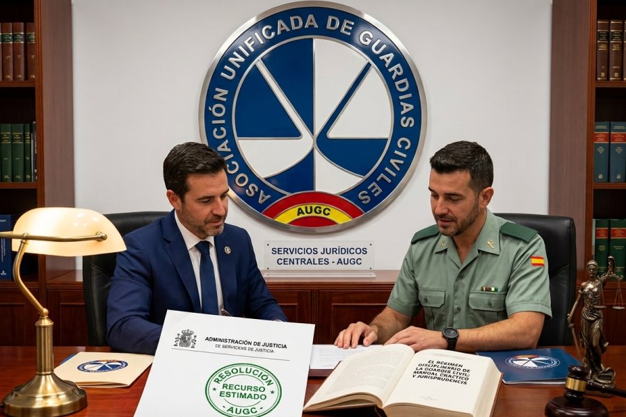 Un día de suspensión por sufrir una crisis de ansiedad: la Guardia Civil anula la sanción tras la defensa de AUGC