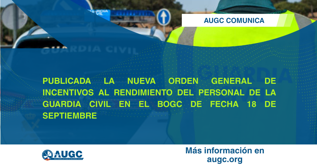 Avances en la normativa de productividad para los guardias civiles, aunque una vez más, insuficientes