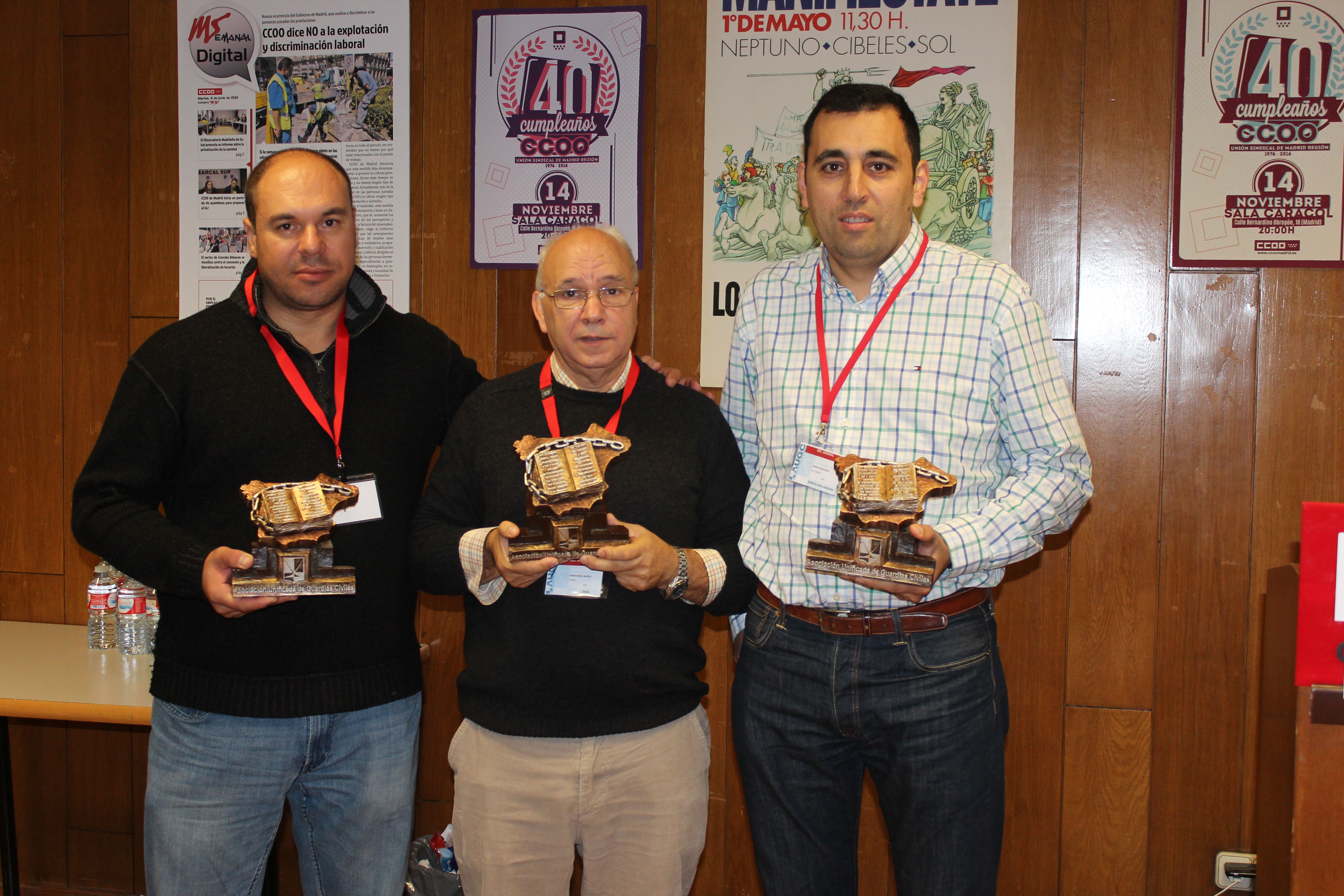 El Comité Confederal de AUGC rinde homenaje a las delegaciones en Cataluña