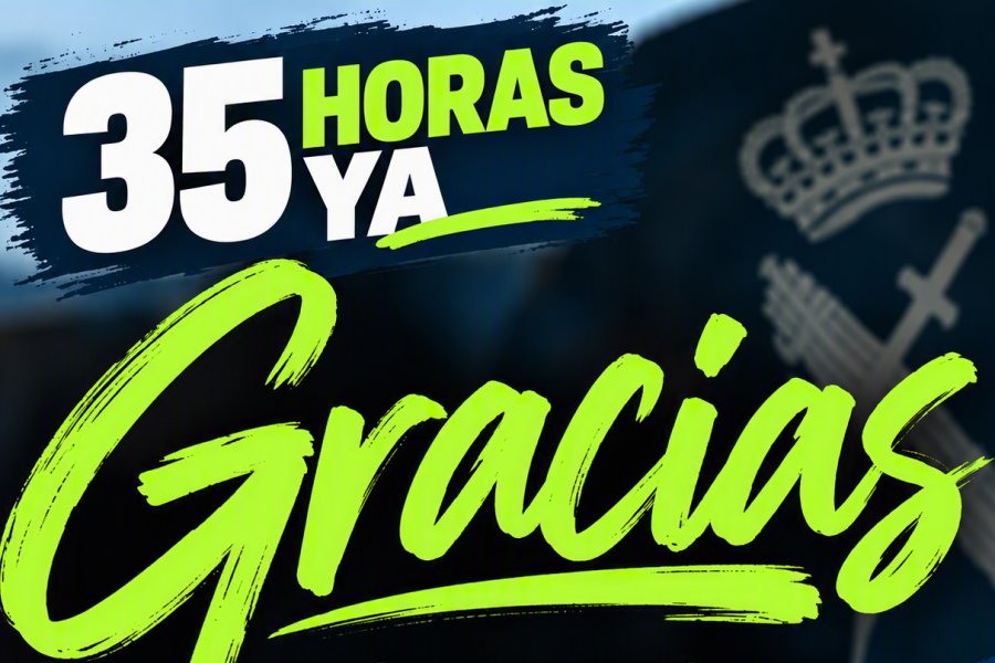 Más de 1700 propuestas reclamando una jornada laboral de 35 horas en la Guardia Civil golpean la puerta de la DGGC