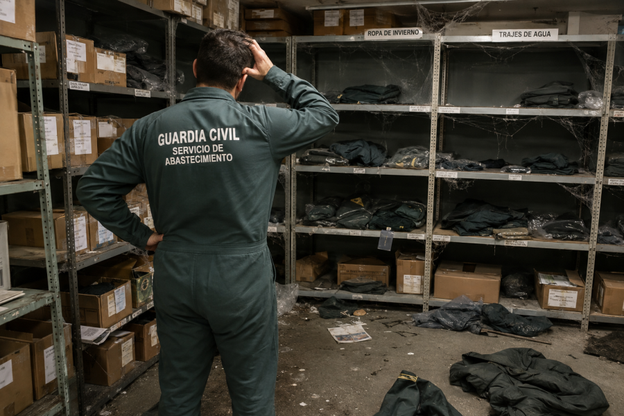 AUGC reclama a la Dirección General que ningún guardia civil alumno preste servicio en el exterior sin chaquetón ni traje de agua