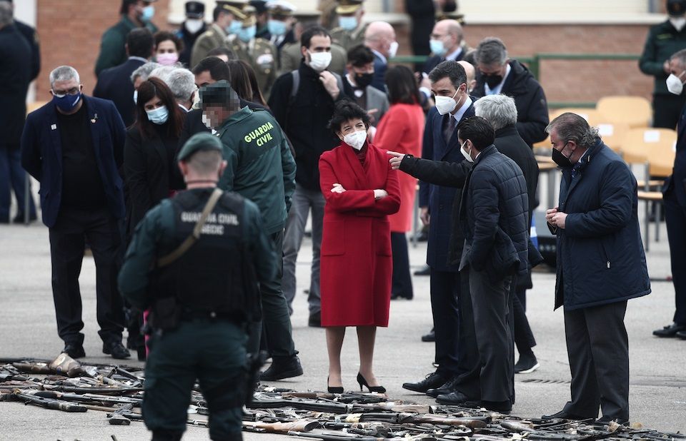 Grave desconsideración del Gobierno de España hacia representantes de AUGC y SUP al no ser invitadas al acto de destrucción de armas del terrorismo