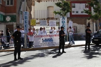 La Guardia Civil expedienta a siete miembros de AUGC Badajoz por ejercer su derecho de manifestación.