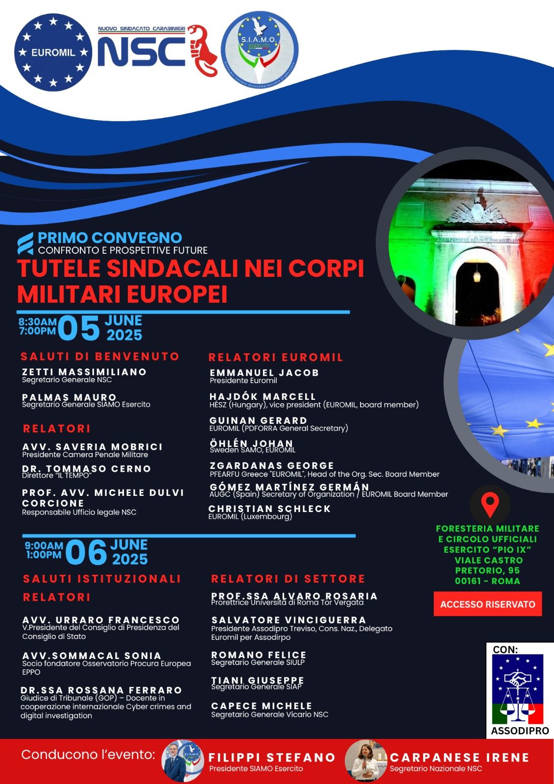 Histórica conferencia en Roma impulsa derechos sindicales militares: AUGC denuncia el bloqueo del generalato en la Guardia Civil española