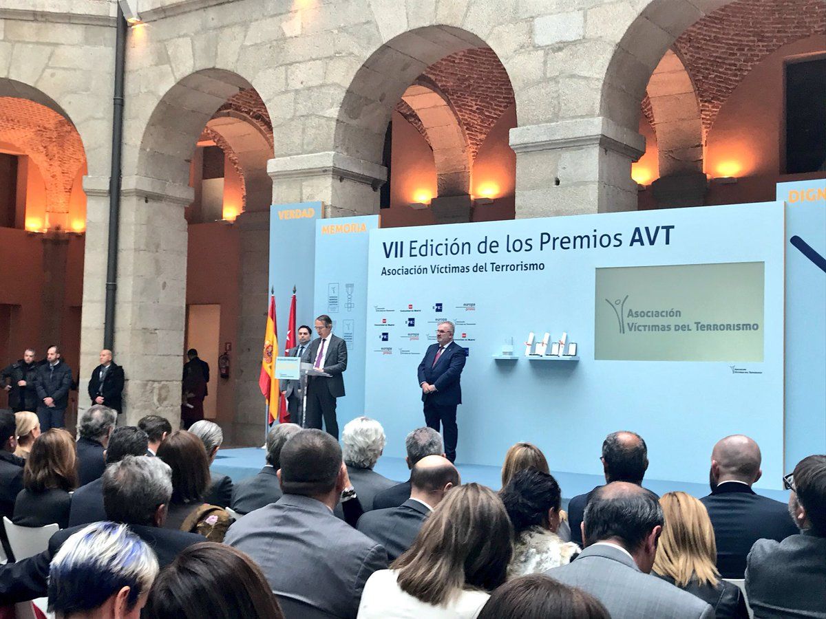 AUGC, presente en la entrega de los VII Premios de la Asociación de Víctimas del Terrorismo
