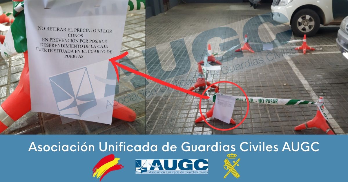 AUGC comunica a la Comandancia de Ciudad Real la existencia de un riesgo inminente para la integridad de los trabajadores