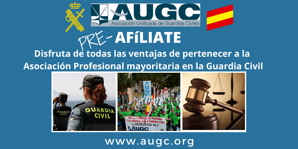 AUGC da la bienvenida a los nuevos guardias civiles en prácticas y pone a su disposición todos sus servicios a coste cero