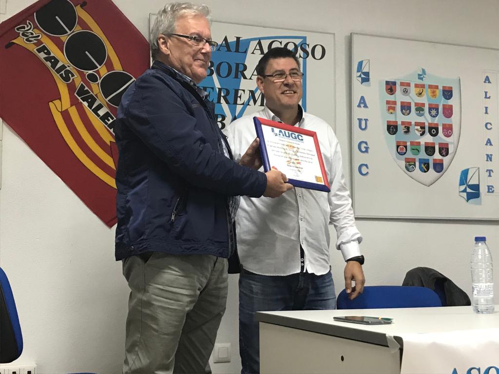 Relevo al frente de la delegación provincial de AUGC Alicante