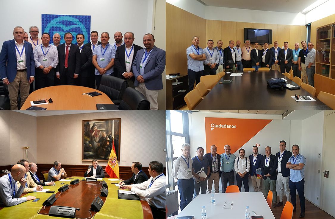 Reuniones de las asociaciones profesionales de la Guardia Civil con los grupos parlamentarios