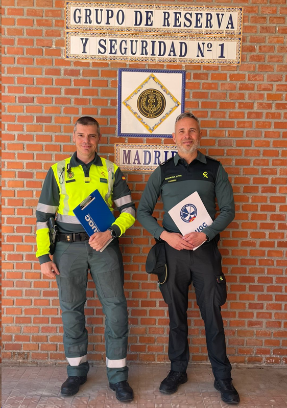 Reunión de AUGC Madrid con el Jefe del GRS 1 en Valdemoro para tratar cuestiones de interés de la especialidad