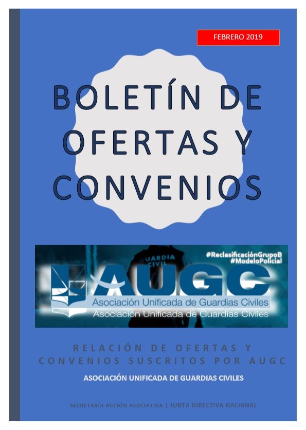 Boletín de ofertas y convenios para afiliados actualizado
