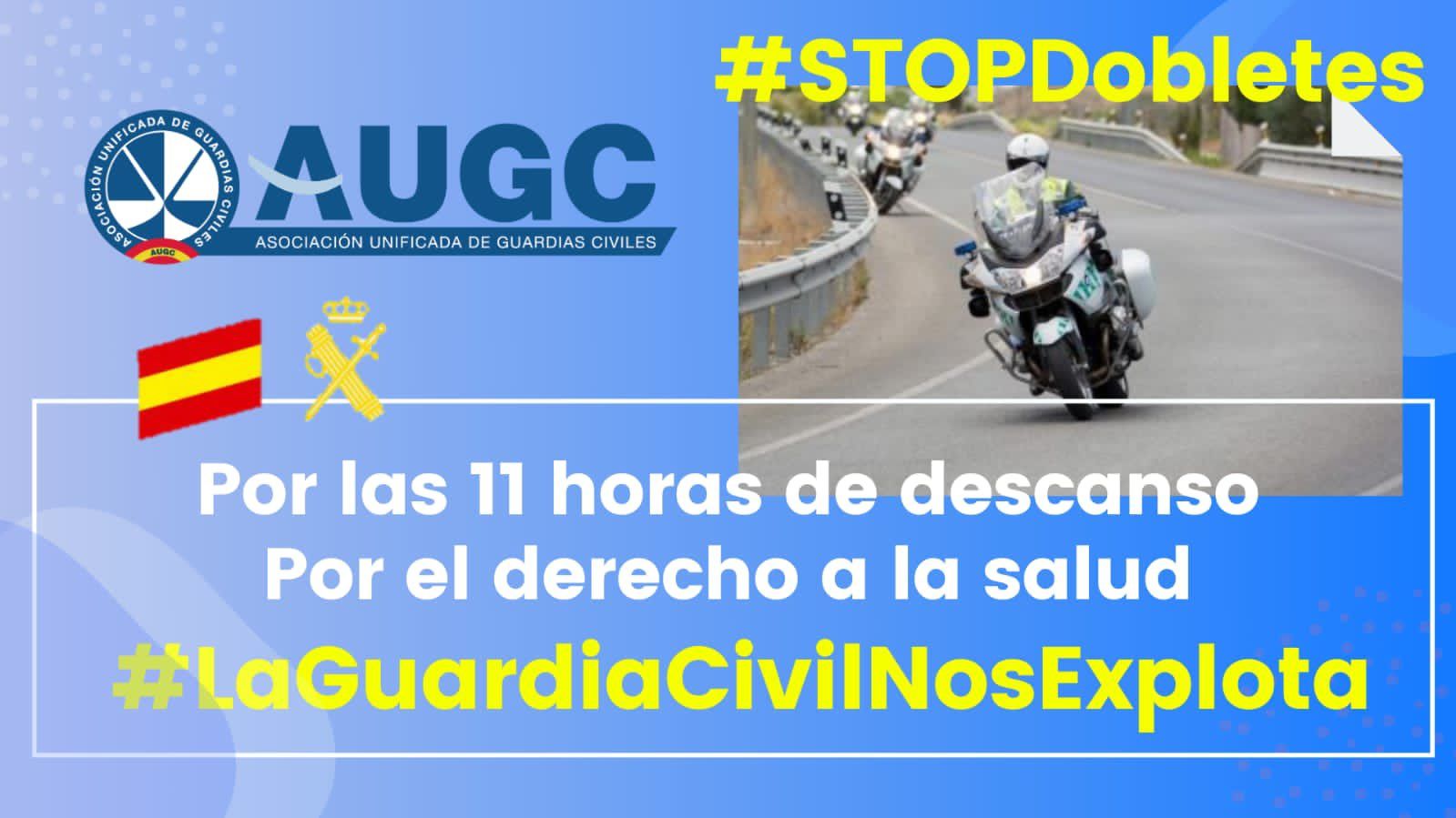 AUGC vuelve a ser tendencia nacional en España en redes sociales con su campaña #LaGuardiaCivilNosExplota