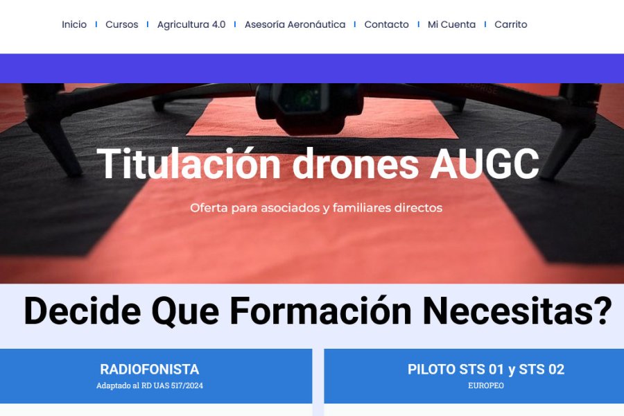 Obtén tu titulación baremable en drones.