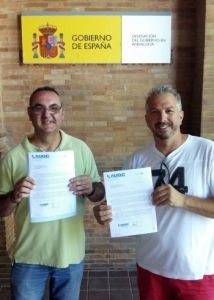 Representantes de AUGC-Sevilla presentan escritos en Delegación y subdelegación del Gobierno por los expedientes