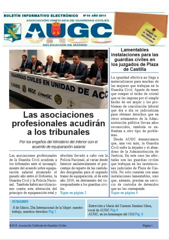 El boletín de marzo de AUGC Madrid ya está disponible