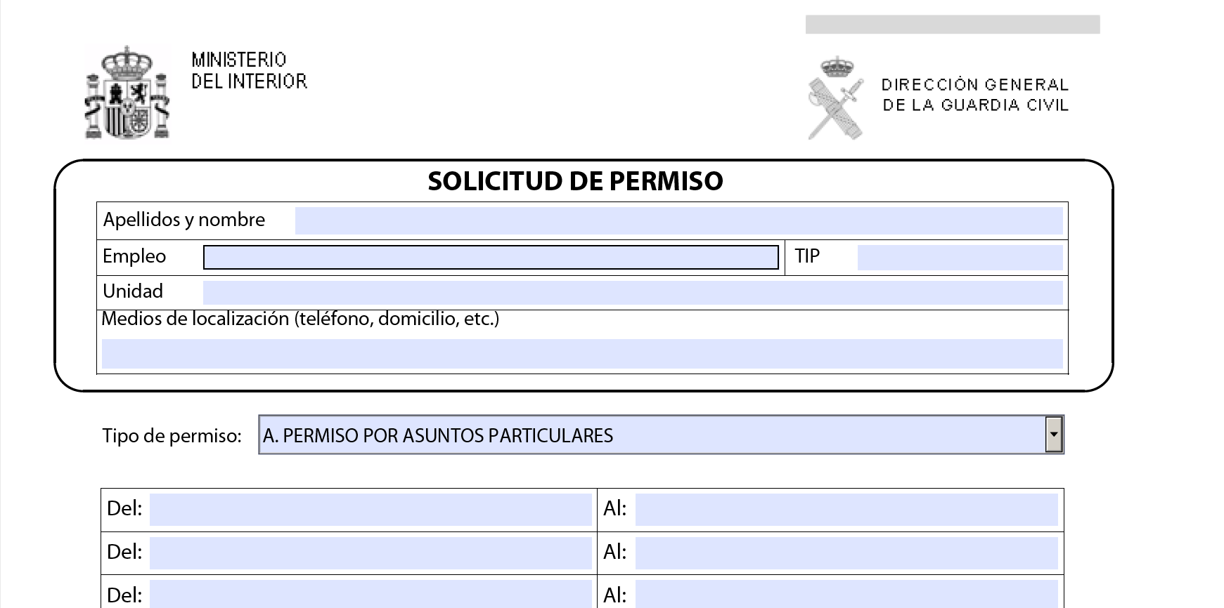 AUGC solicita a la Dirección General, que se grabe en el aplicativo los asuntos propios por festivos en fin de semana