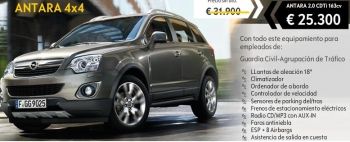 Ofertas adquisición vehículos Opel para personal Agrupación y familiares