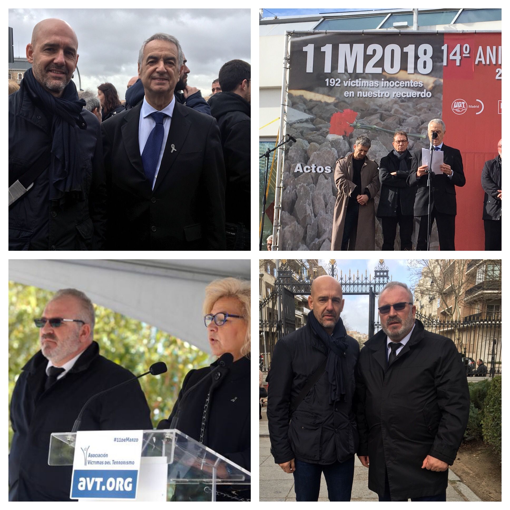 AUGC, como siempre, al lado de las víctimas del terrorismo, participa en los actos de recuerdo por los atentados del 11M