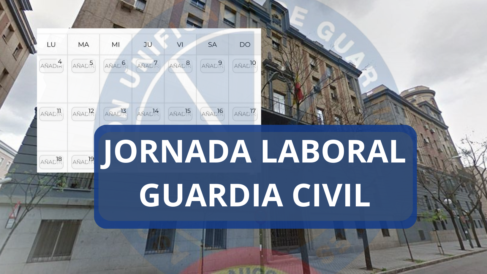 AUGC reclama que los turnos de trabajo llegan con retraso las unidades de la Guardia Civil de Badajoz