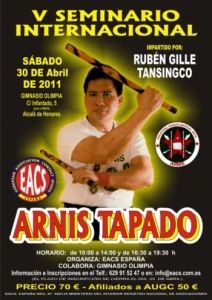 V SEMINARIO INTERNACIONAL ARNIS TAPADO (Artes marciales filipinas)