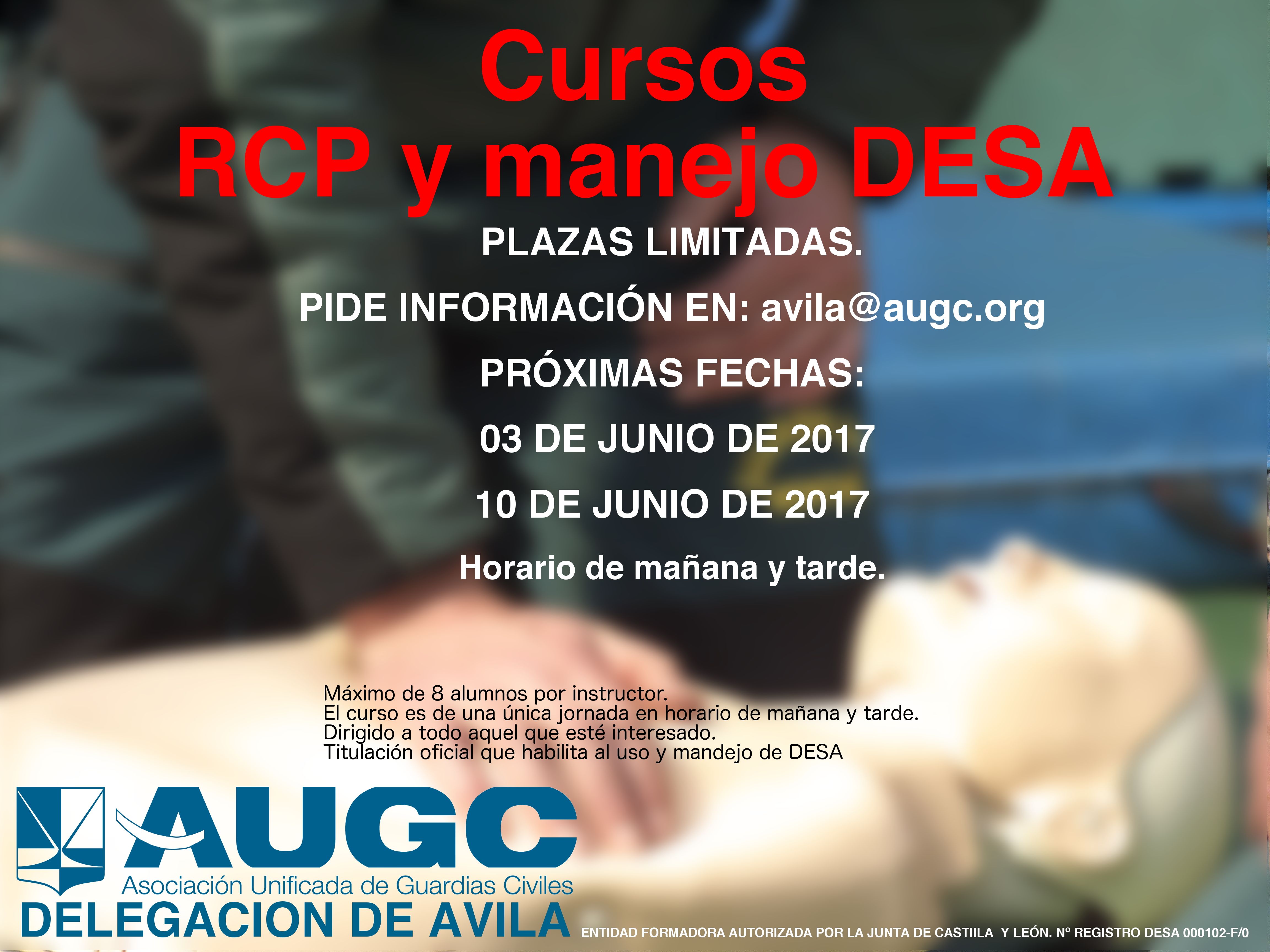 Curso Resucitación Cardiopulmonar y Desfibrilación Semiautomática.