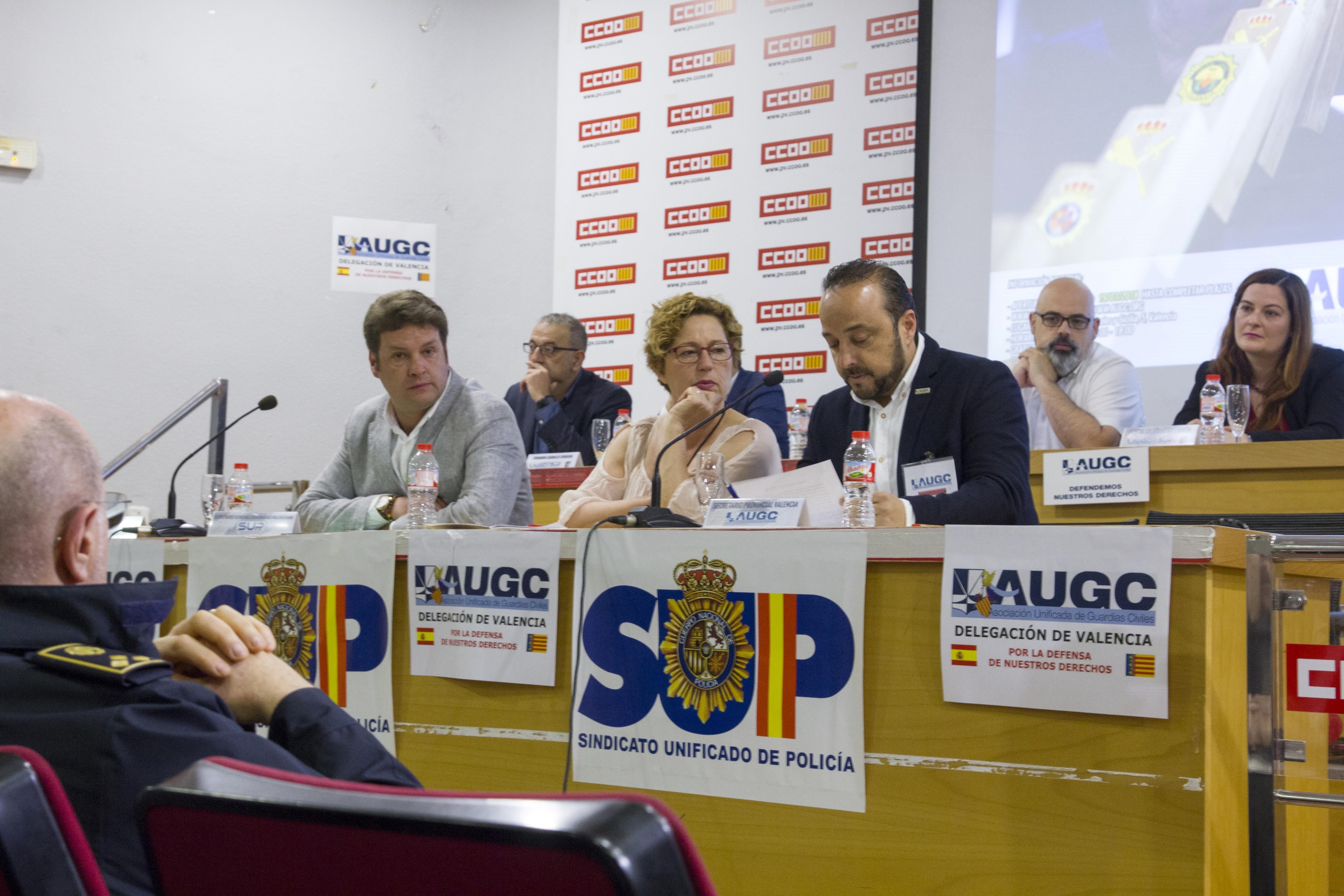 AUGC, SUP y Comisiones Obreras organizan en Valencia la Jornada de Prevención del Suicidio en el ambito policial