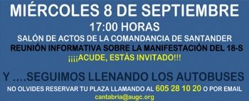 REUNIÓN INFORMATIVA 8 SEPTIEMBRE 17 HORAS