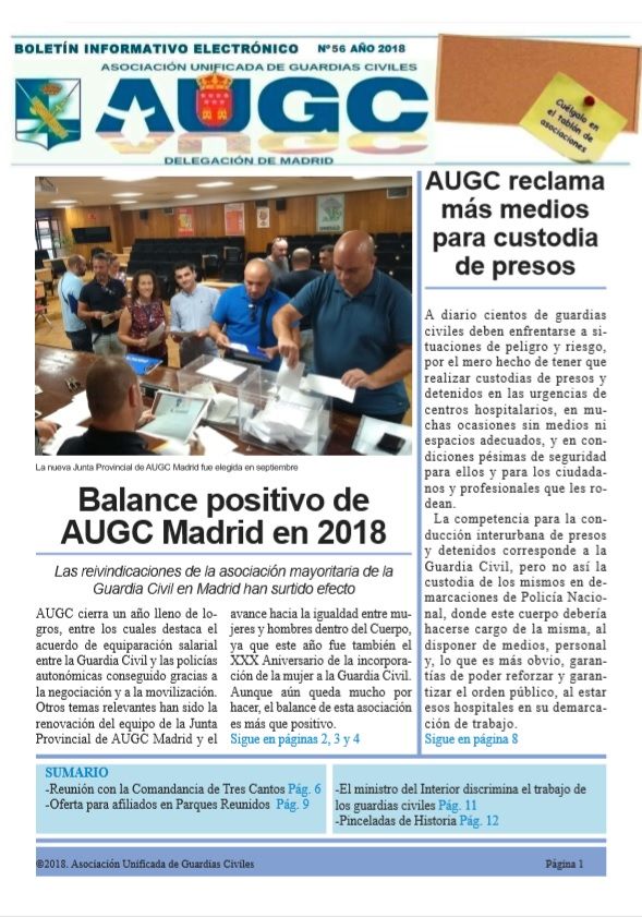 Empieza el nuevo año con el boletín de AUGC Madrid