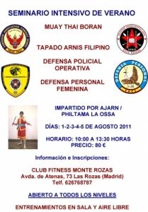 SEMINARIO INTENSIVO DE DEFENSA POLICIAL OPERATIVA Y DEFENSA PERSONAL FEMENINA