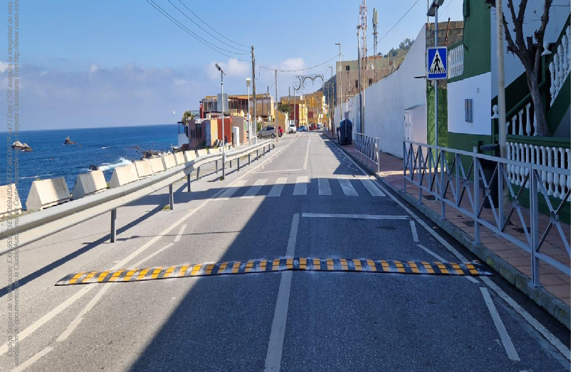 AUGC denuncia el abandono de la N-354 y critica la retirada de badenes en Benzú que agravó el riesgo vial