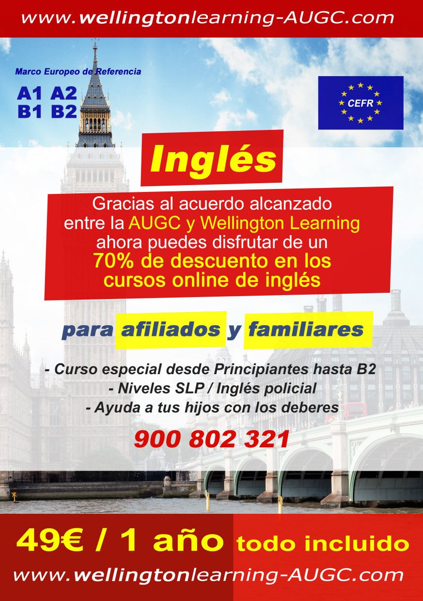 Cursos de inglés especializado con un 70% de descuento para afiliados de AUGC y familiares