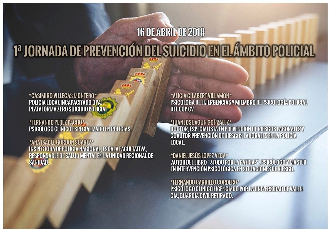 AUGC, SUP y Comisiones Obreras organizan la Jornada de Prevención del Suicidio en el Ámbito Policial