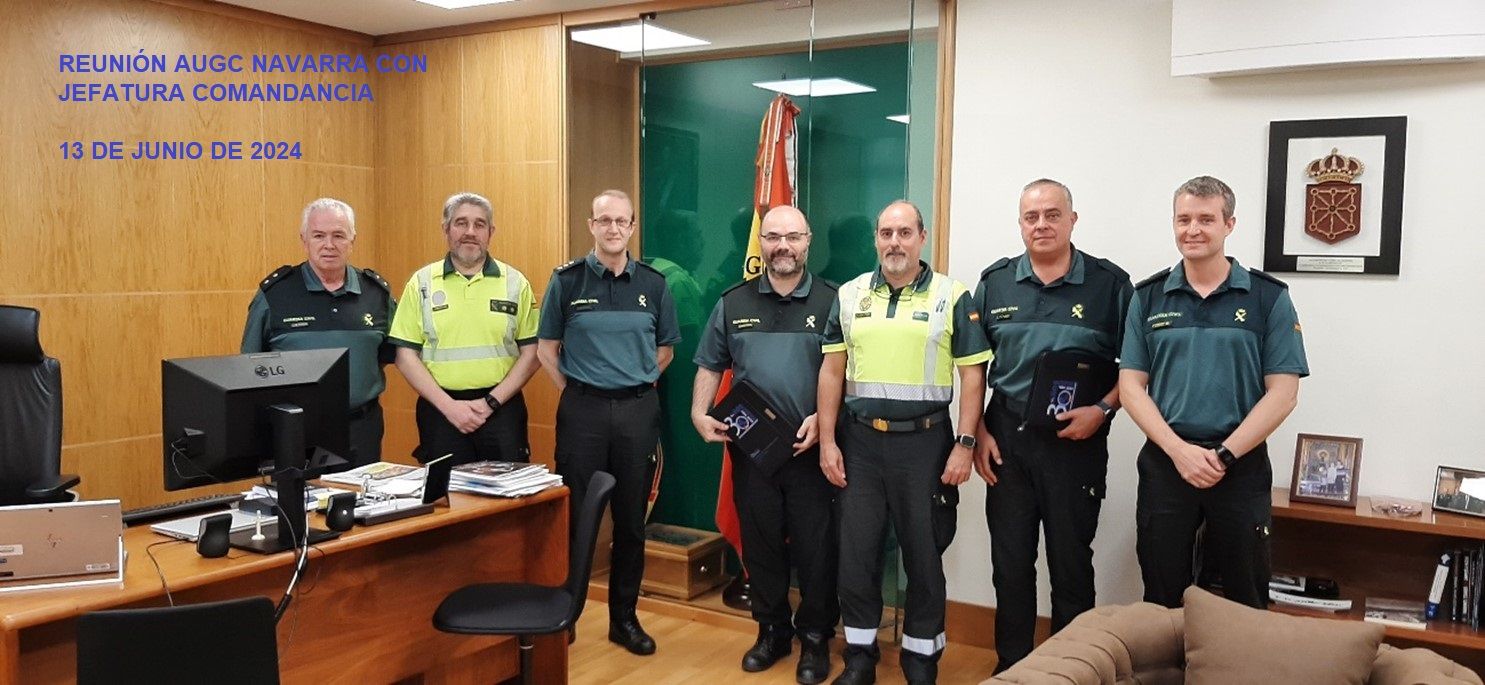 AUGC Navarra traslada a la Jefatura de la Guardia Civil de la Comunidad las inquietudes que afectan a los guardias civiles