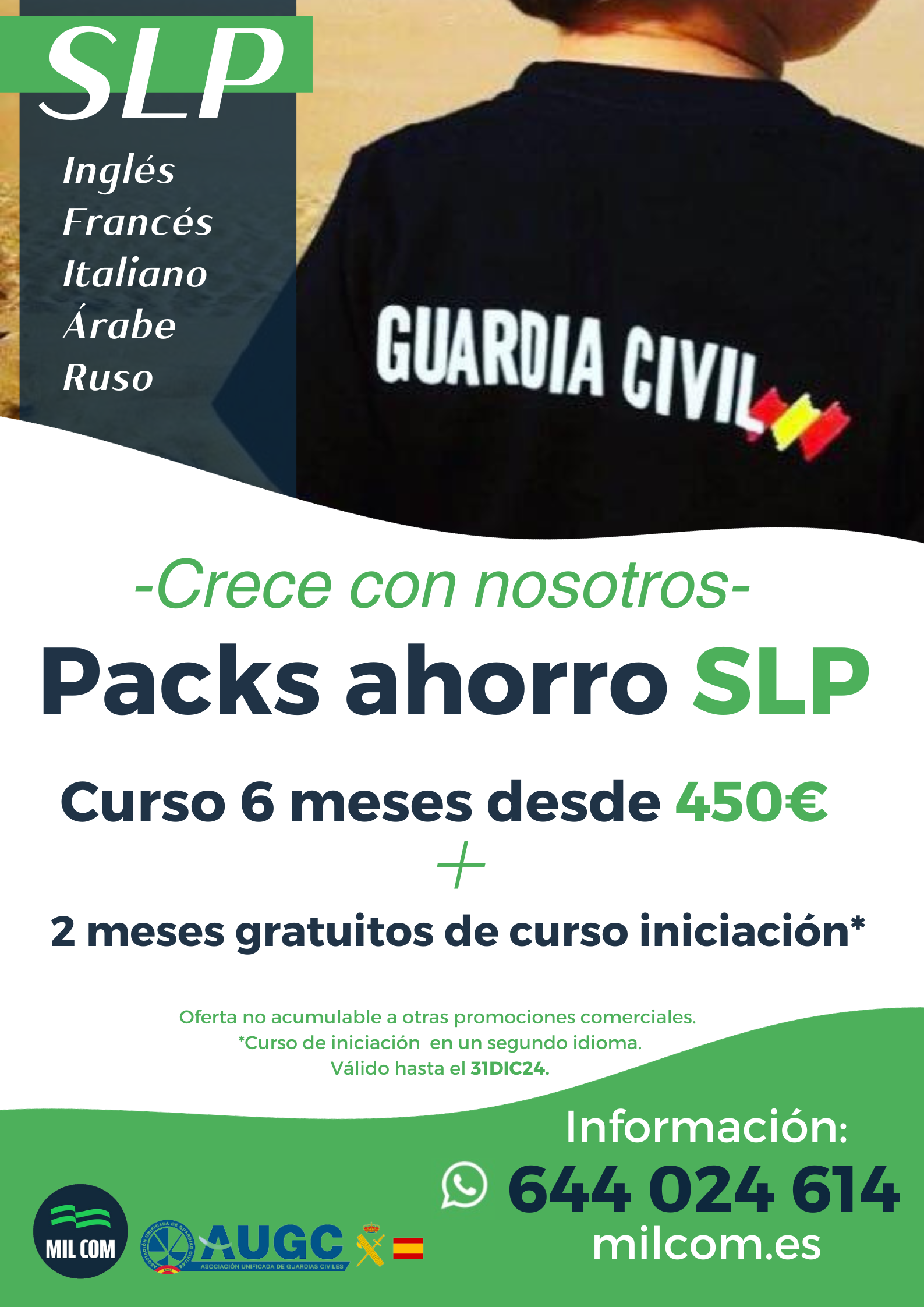 Descubre las nuevas ofertas para preparar tu SLP de la mano de AUGC y MILCOM.