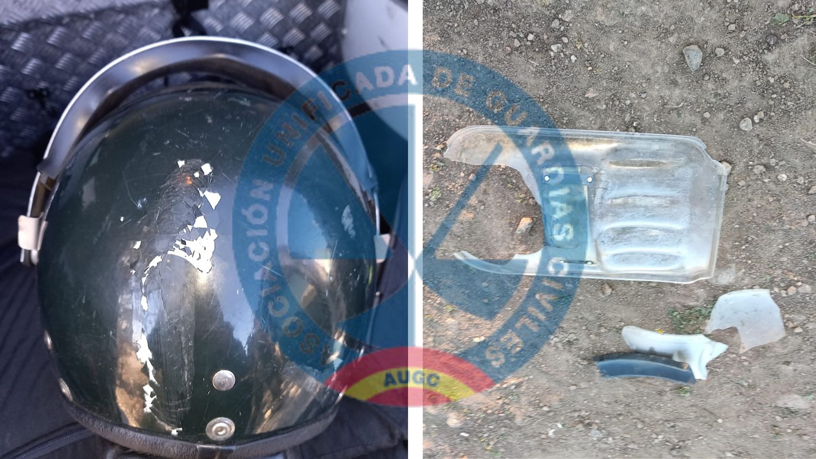El casco de un Guardia Civil en Melilla no le evita un esguince cervical: AUGC ya advirtió de las deficiencias del material antidisturbios