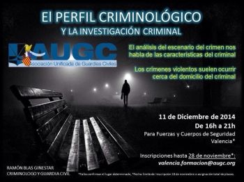 AUGC Valencia cierra el año formativo con la Jornada 'El perfil criminológico y la investigación criminal'