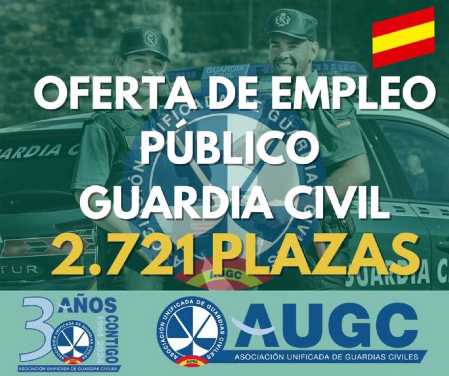 AUGC y Prefortia reclaman que el examen de ingreso en la Guardia Civil se celebre en un solo día