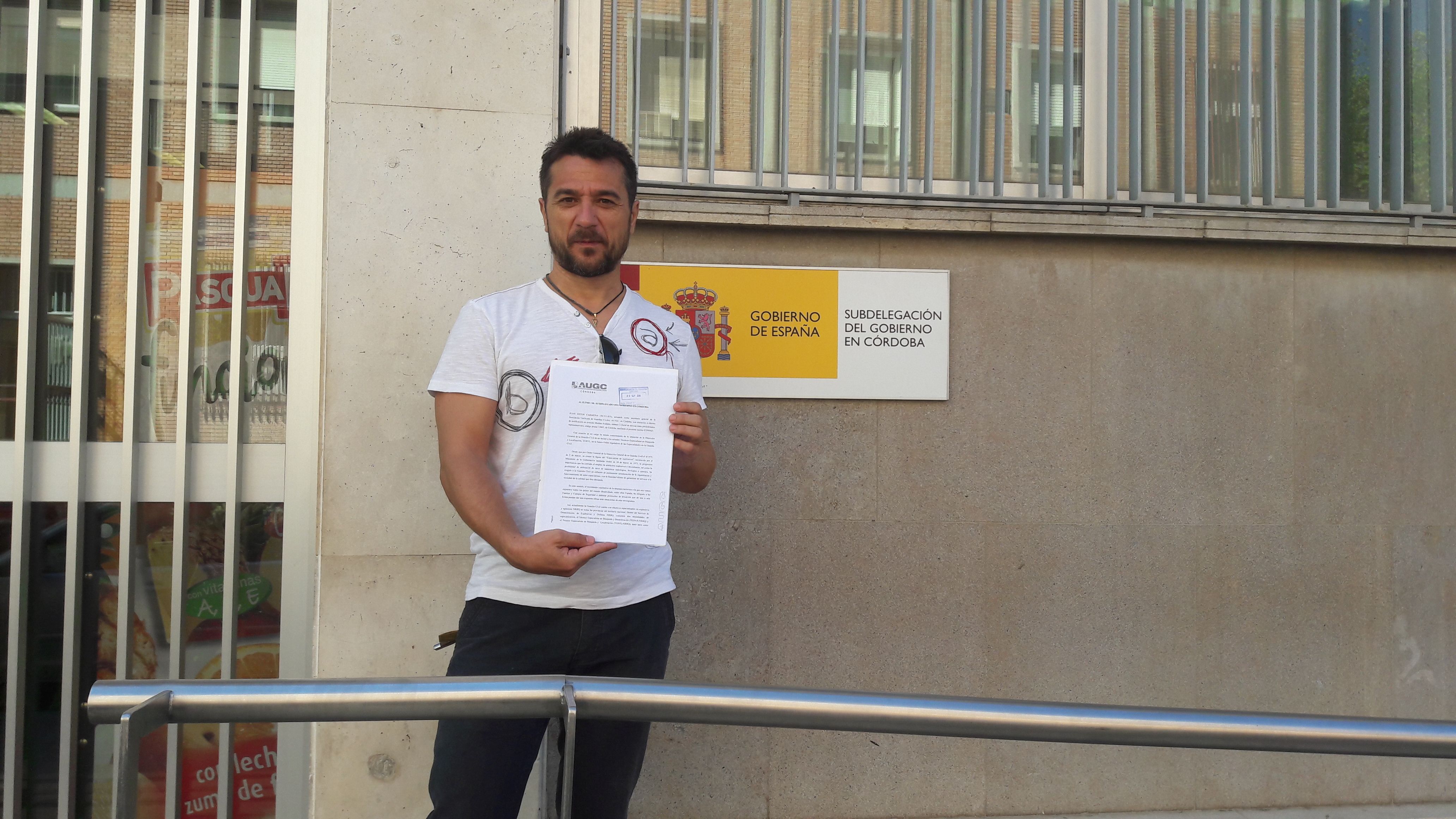 AUGC traslada al Subdelegado del Gobierno en Córdoba su preocupación por la situación de los TEBYL